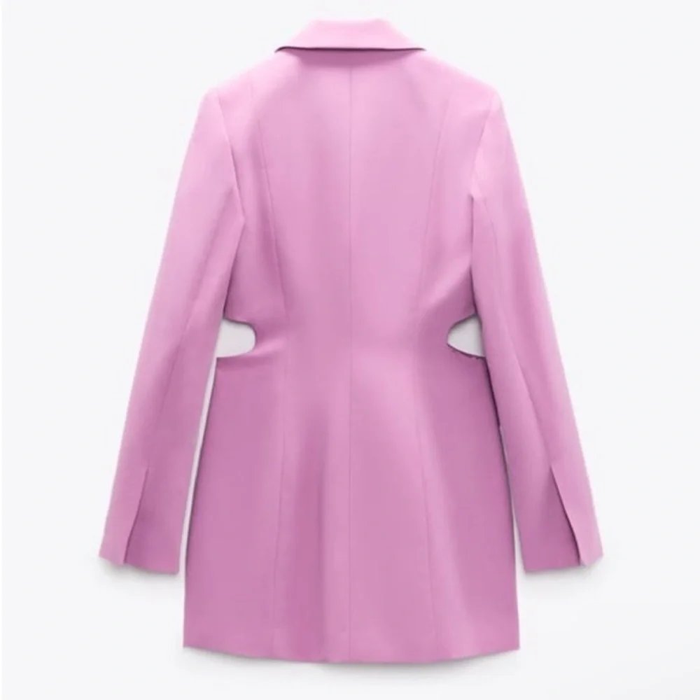 ZARA Lilac Cut Out Blazer Dress – Size L, NWT, Blogger Favorite, Sold Out! - Picture 8 of 13